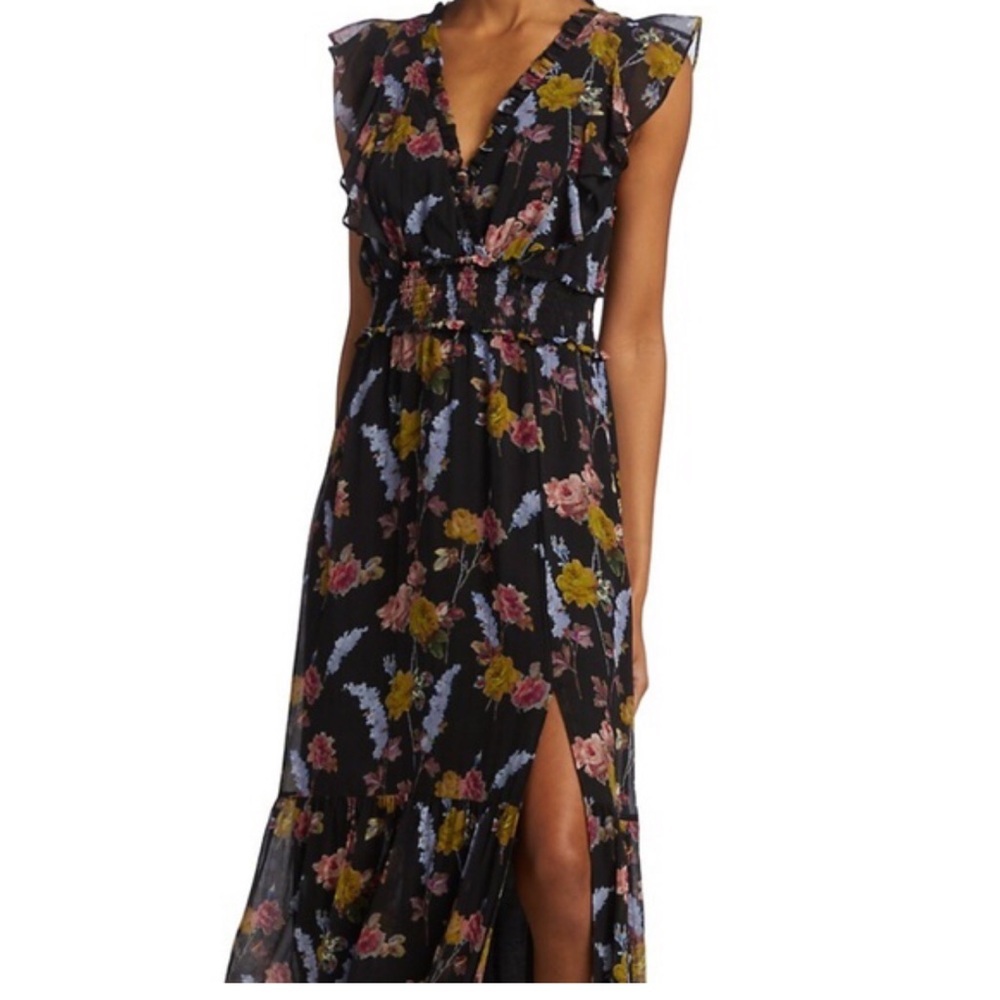 PAIGE Katharina Floral Dress in Size Large